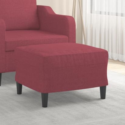 Taburet, roșu vin, 60x50x41 cm, material textil GartenMobel Dekor