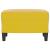 Taburet, galben, 60x50x41 cm, catifea GartenMobel Dekor