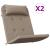 Perne pentru scaun Adirondack, 2 buc, gri taupe, textil oxford GartenMobel Dekor