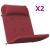 Perne pentru scaun Adirondack, 2 buc, roșu vin, textil oxford GartenMobel Dekor