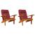 Perne pentru scaun Adirondack, 2 buc, roșu vin, textil oxford GartenMobel Dekor