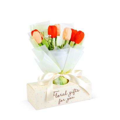 Decor cu plante artificiale - lalele - 24,5 x 11,5 x 40 cm Best CarHome