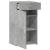 Dulap, gri beton, 50x42,5x93 cm, lemn prelucrat GartenMobel Dekor
