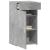 Dulap, gri beton, 50x42,5x93 cm, lemn prelucrat GartenMobel Dekor