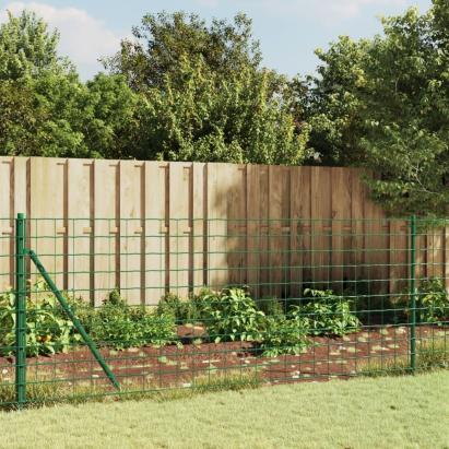 Gard plasă de sârmă cu țăruși de fixare, verde, 1x10 m GartenMobel Dekor