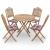 Set mobilier de exterior pliabil, cu perne, 5 piese, bambus GartenMobel Dekor