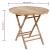 Set mobilier de exterior pliabil, cu perne, 5 piese, bambus GartenMobel Dekor