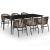 Set de mobilier pentru grădină, 7 piese, maro GartenMobel Dekor