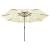 Umbrelă soare de grădină cu LED-uri, nisipiu, 400 cm GartenMobel Dekor