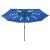 Umbrelă de soare de grădină cu LED-uri, albastru azuriu, 400 cm GartenMobel Dekor