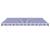 Copertină retractabilă albastru/alb, 4,5x3 m, textil/aluminiu GartenMobel Dekor