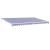 Copertină retractabilă albastru/alb, 5x3 m, textil/aluminiu GartenMobel Dekor