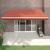 Copertină retractabilă portocaliu/maro 4,5x3 m, textil/aluminiu GartenMobel Dekor