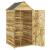 Magazie unelte de grădină cu ușă 107x107x220 cm lemn pin tratat GartenMobel Dekor