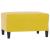 Set de canapele cu perne, 3 piese, galben, catifea GartenMobel Dekor