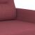Set canapea cu perne, 2 piese, roșu vin, material textil GartenMobel Dekor