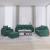 Set de canapele cu perne, 4 piese, verde închis, catifea GartenMobel Dekor