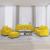Set de canapele cu perne, 4 piese, galben, catifea GartenMobel Dekor