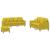 Set de canapele cu perne, 3 piese, galben, catifea GartenMobel Dekor