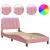 Cadru de pat cu lumini LED, roz, 90x200 cm, catifea GartenMobel Dekor