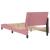 Cadru de pat cu lumini LED, roz, 90x200 cm, catifea GartenMobel Dekor