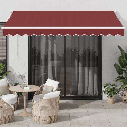 Copertina retractabilă automat, vișiniu, 350x250 cm GartenMobel Dekor
