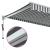 Copertină retractabilă antracit/alb, 3,5x2,5 m, textil/aluminiu GartenMobel Dekor