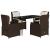 Set mobilier de grădină, 5 piese, cu perne, maro, poliratan GartenMobel Dekor