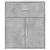 Dulapuri, 2 buc., gri beton, 60x31x70 cm, lemn prelucrat GartenMobel Dekor