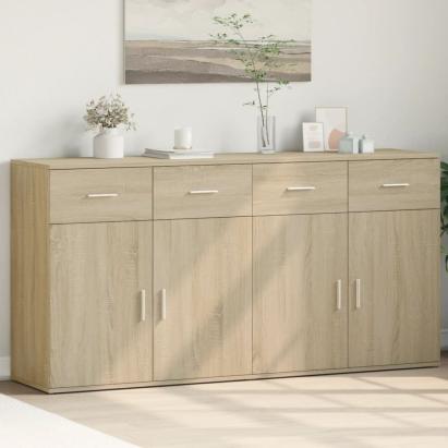 Dulapuri, 2 buc., stejar sonoma, 79x38x80 cm, lemn prelucrat GartenMobel Dekor