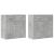 Dulapuri, 2 buc., gri beton, 79x38x80 cm, lemn prelucrat GartenMobel Dekor