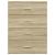 Dulapuri, 2 buc., stejar sonoma, 60x39x80 cm, lemn prelucrat GartenMobel Dekor