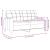 Set de canapele cu perne rulou, 3 piese, galben deschis, textil GartenMobel Dekor