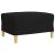 Set canapele cu taburet și perne, 4 piese, negru, textil GartenMobel Dekor