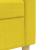 Set canapele cu taburet/perne, 4 piese, galben deschis, textil GartenMobel Dekor