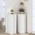 Suporturi plante, 2 buc., alb, 33x33x100 cm, lemn prelucrat GartenMobel Dekor