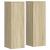 Suporturi plante 2 buc stejar sonoma 33x33x100cm lemn prelucrat GartenMobel Dekor