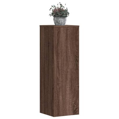 Suporturi plante 2 buc. stejar maro 33x33x100 cm lemn prelucrat GartenMobel Dekor