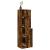 Dulap de farmacie stejar fumuriu, 40x41x174,5cm, lemn prelucrat GartenMobel Dekor