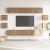 Set dulap TV 8 piese montat pe perete Stejar artizanal GartenMobel Dekor