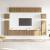 Set dulap TV 8 piese montat pe perete Stejar artizanal GartenMobel Dekor