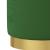 Taburet depozitare rotund, verde, catifea GartenMobel Dekor