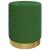 Taburet depozitare rotund, verde, catifea GartenMobel Dekor