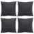Perne de canapea, 4 buc., negru, 40x40 cm, textil GartenMobel Dekor