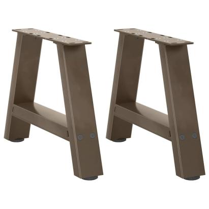 Picioare măsuță de cafea în formă A 2 buc 30x(30-31) cm oțel GartenMobel Dekor