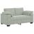 Canapea lovesea gri deschis 120 cm catifea GartenMobel Dekor