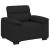 Canapea Scaun Negru 60 cm Tesatura GartenMobel Dekor