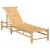 Sezlong 55x199x30 cm bambus GartenMobel Dekor