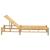 Sezlong 55x199x30 cm bambus GartenMobel Dekor