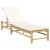Sezlong cu perne 55x199x30 cm bambus GartenMobel Dekor